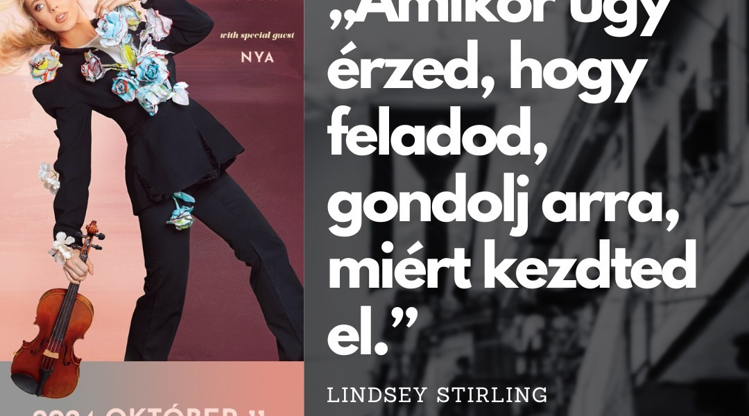 We motivate you with the words of Lindsey Stirling